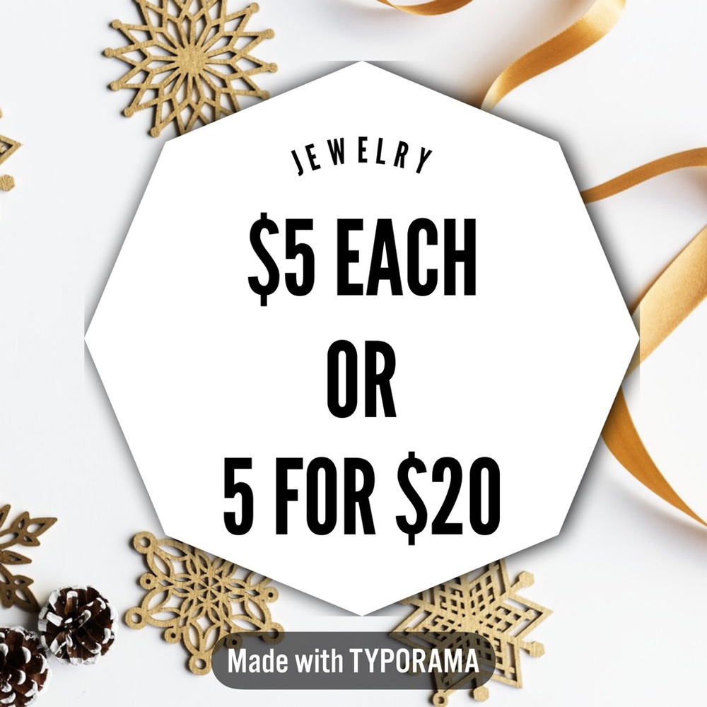 5 for $20 All Jewelry